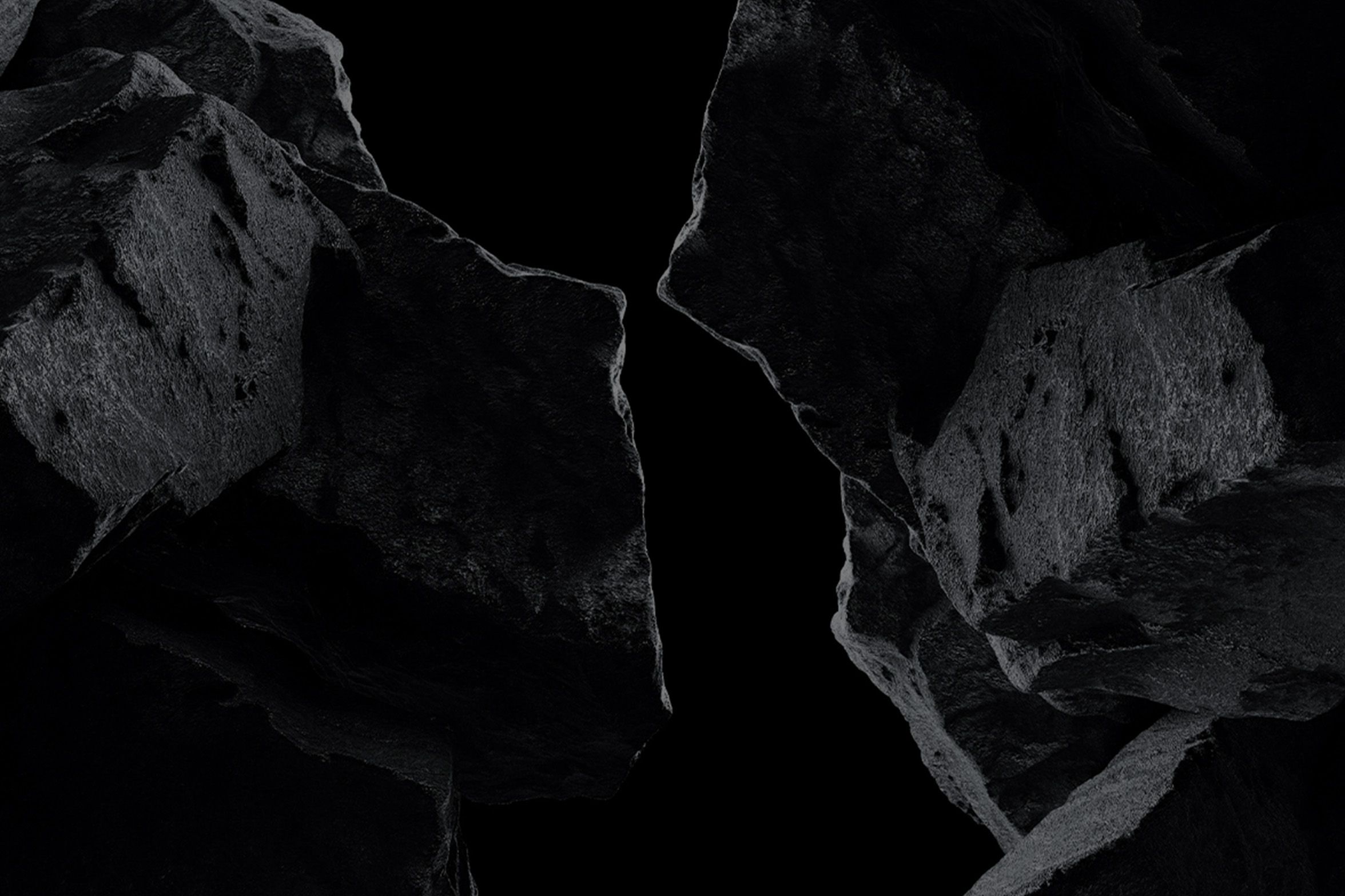 Камъни на черен фон