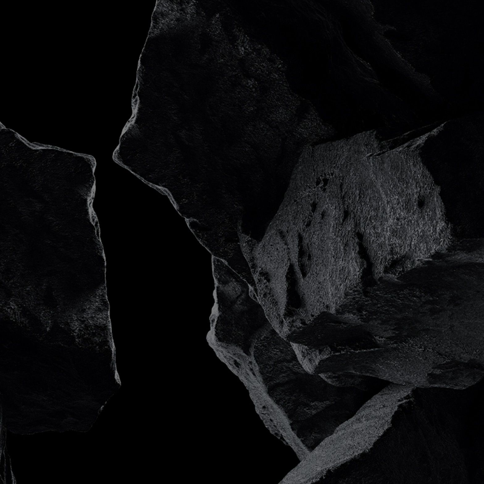 Камъни на черен фон