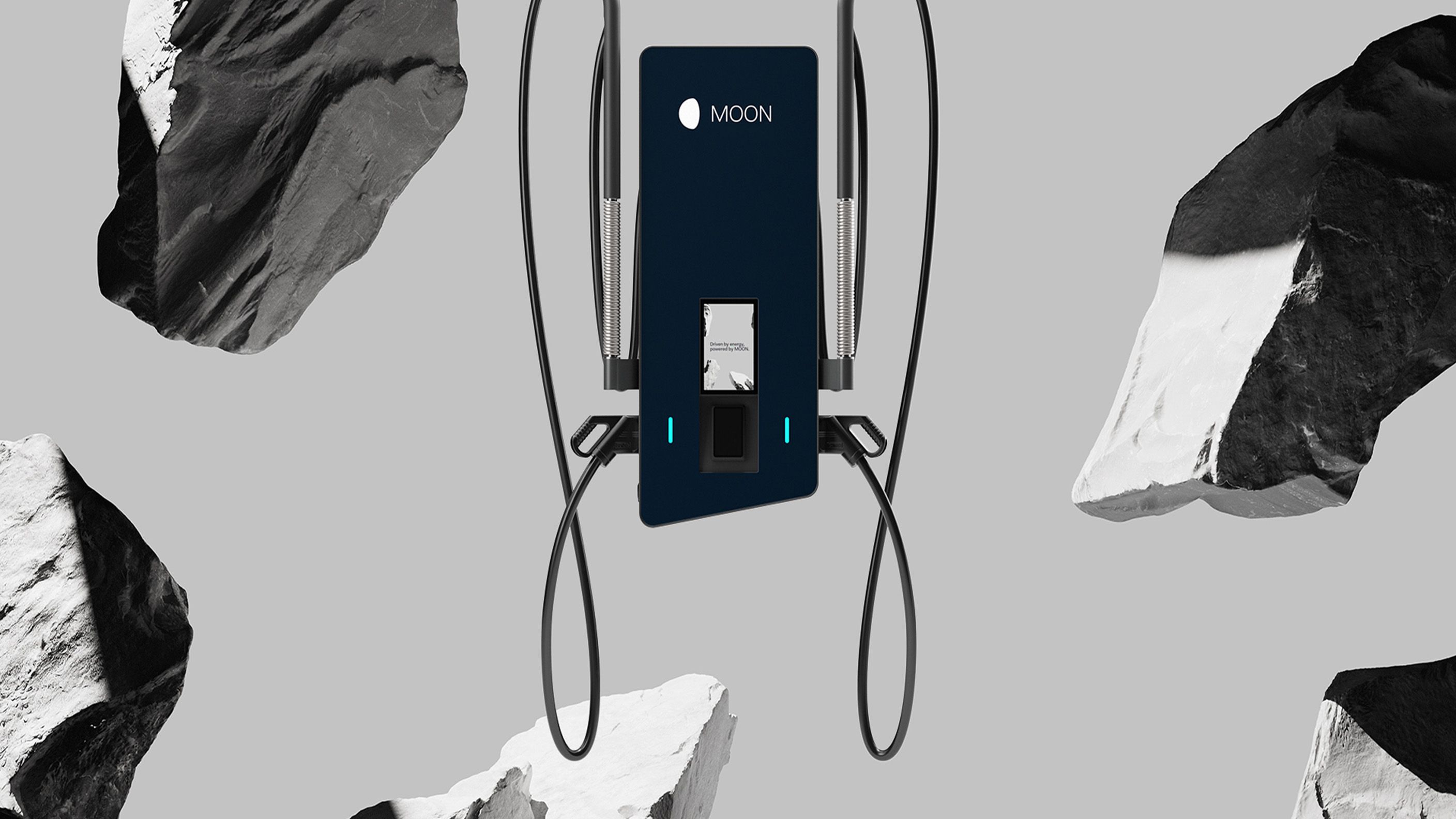 Зарядна станция между камъните