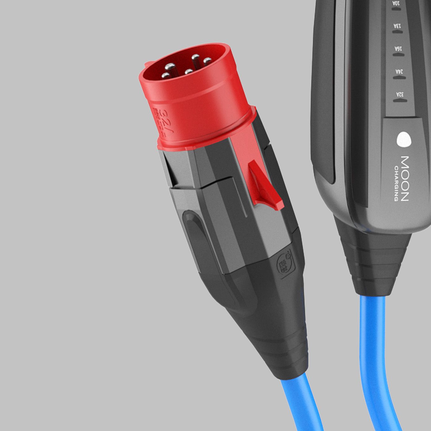 Близък план на щепсела на POWER2Go кабел