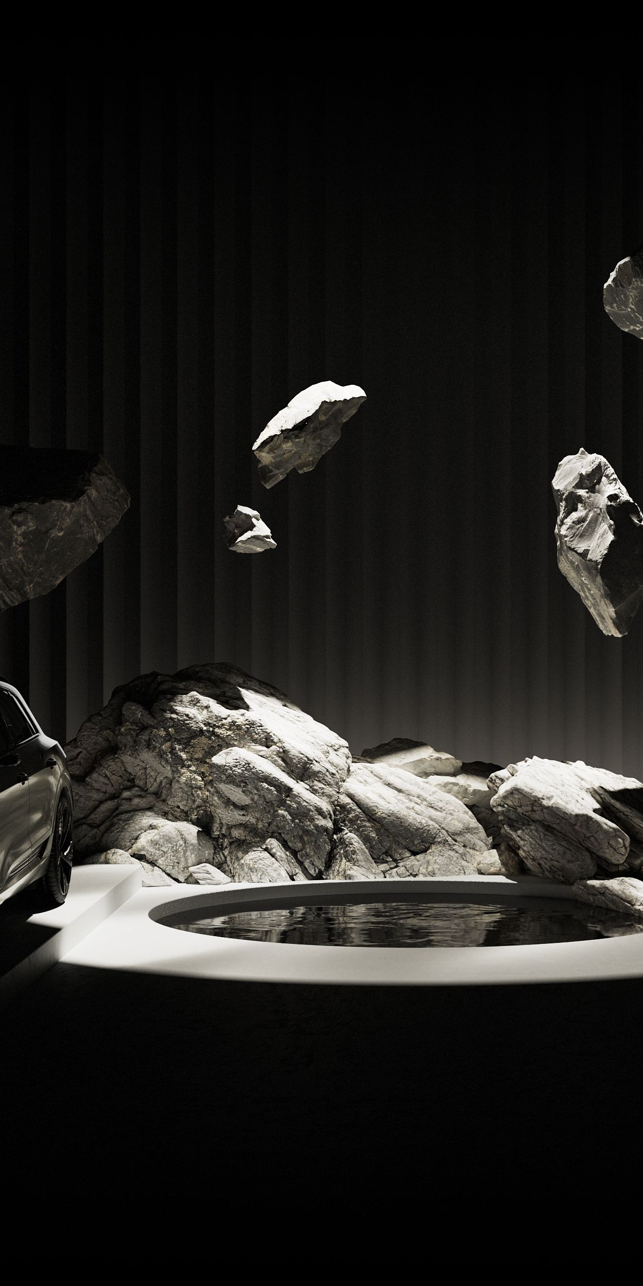 Летящи камъни между две коли